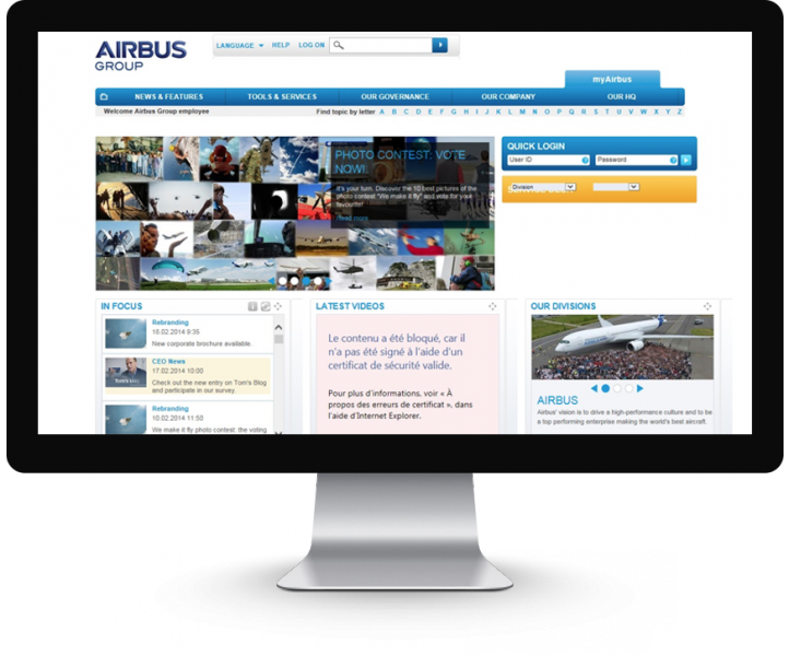 Site d'Airbus